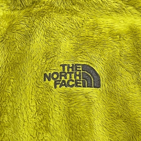 Small The North Face Retro Pile Lime Green Tennis Ball Sherpa Soft Full Zip Coat - Picture 8 of 10